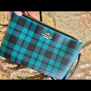 Coach double wallet purse crossbody